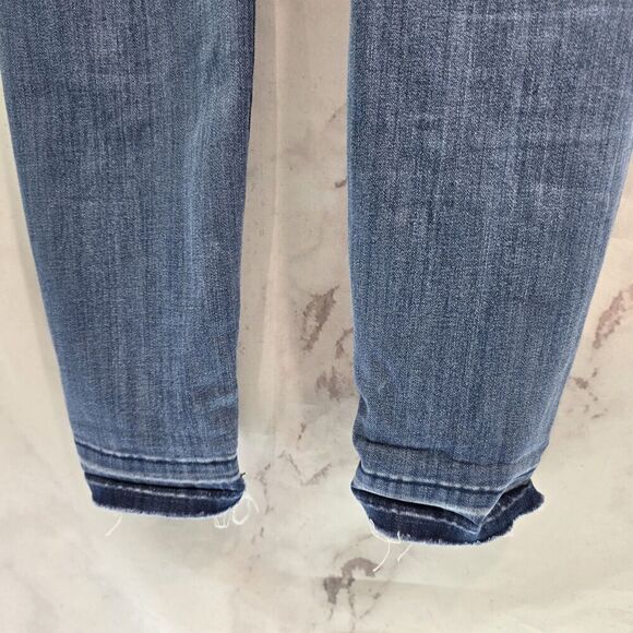 Judy Blue Jeans Womens 5 27 Skinny Fit Jogger Pull On High Rise Crop Frayed - Picture 8 of 12